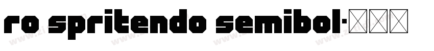 RO Spritendo SemiBol字体转换